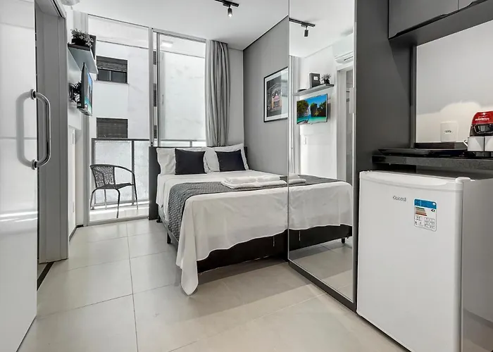 Apartamento Na Frei Caneca Proximo Ao Shopping Com Coworking E Piscina